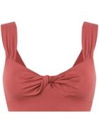 Marysia Twist Bikini Top - Pink