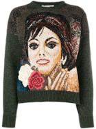 Stella Mccartney Lady Pattern Knit Sweater - Green