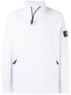 Stone Island Drawstring Neck Jumper - Blue