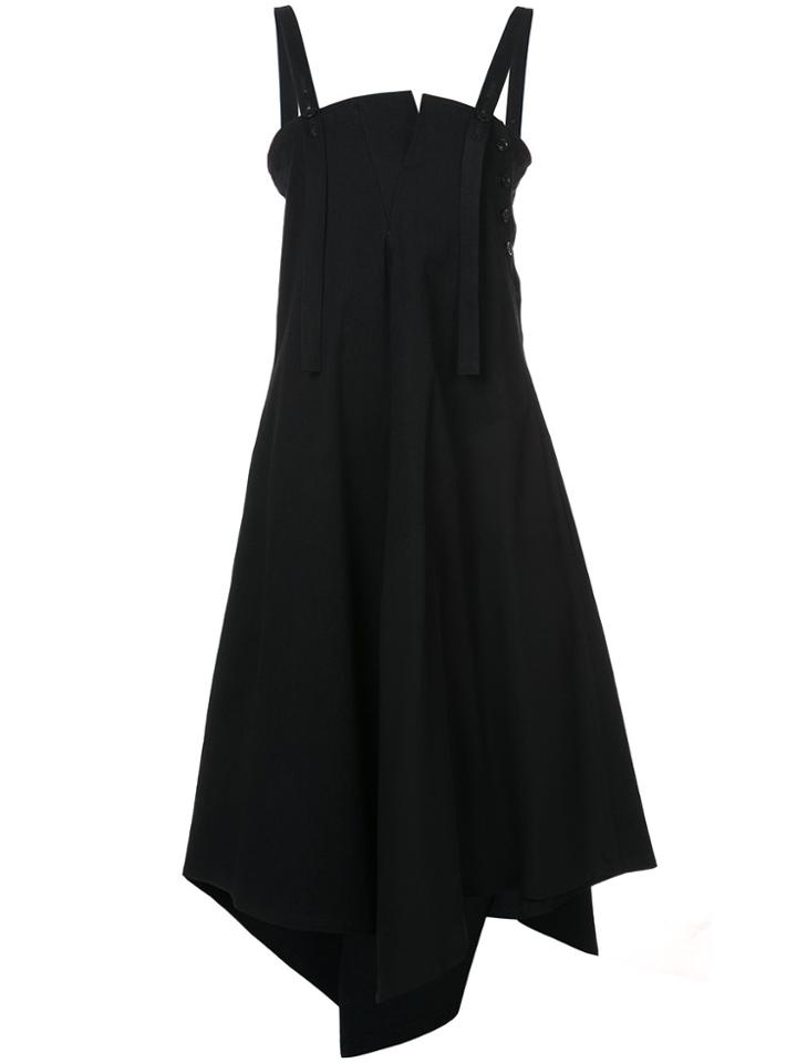 Y's Strappy Flared Dress - Black