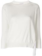 Fabiana Filippi Long-sleeve Fitted Sweater - White