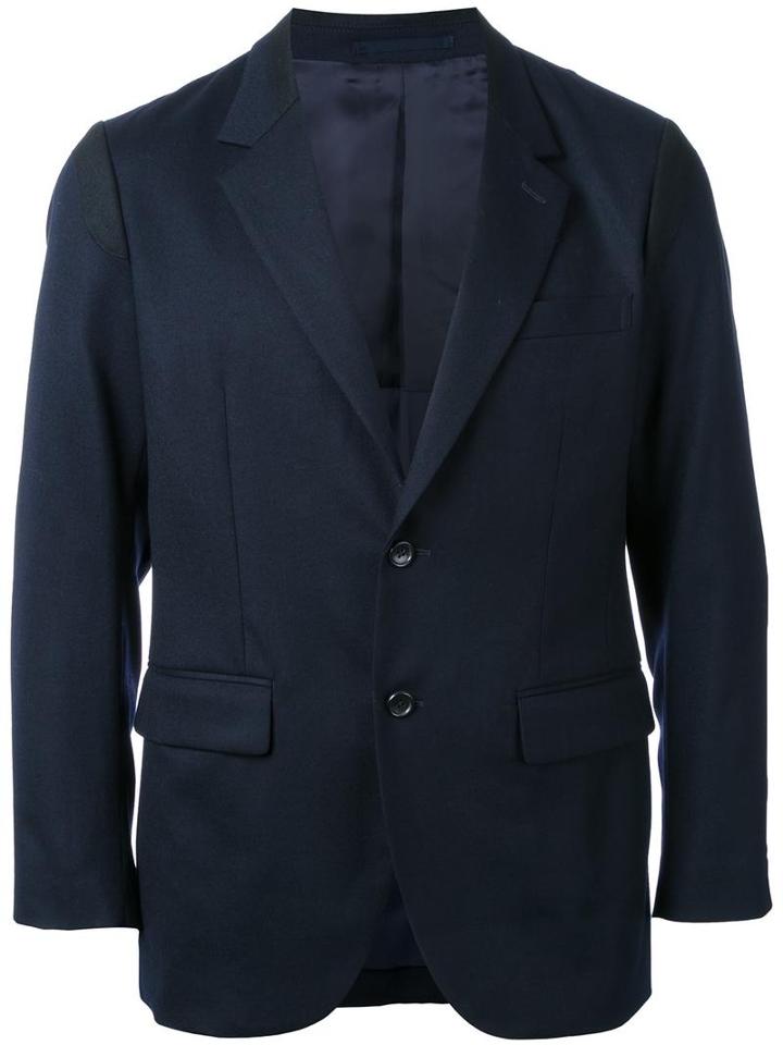En Route Notched Lapel Blazer, Men's, Size: 2, Blue, Wool