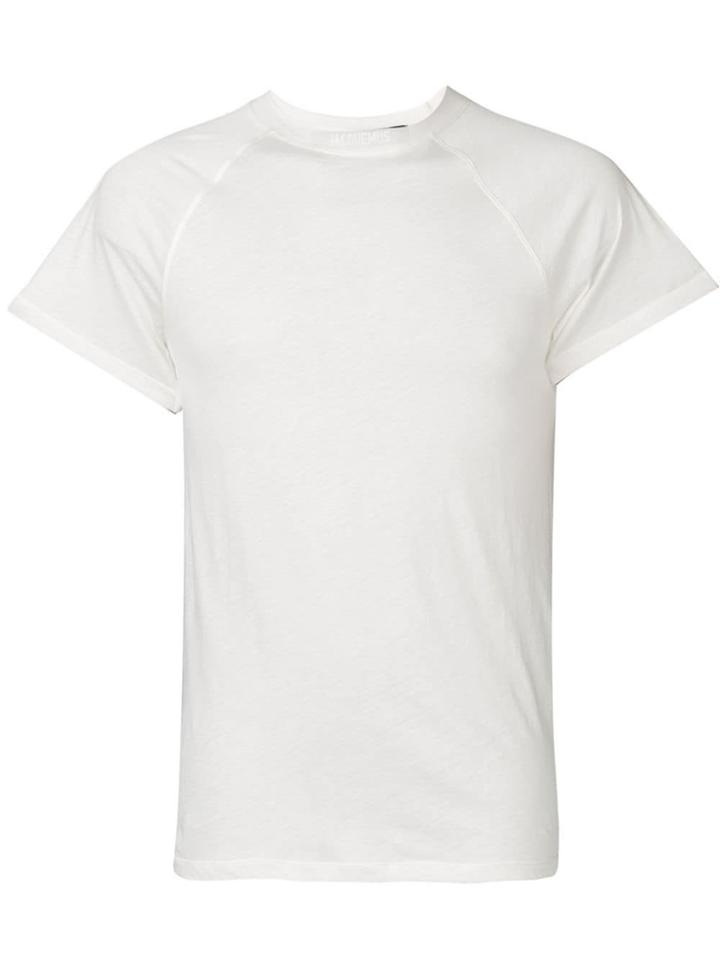 Jacquemus Raglan Crew Neck T-shirt - White