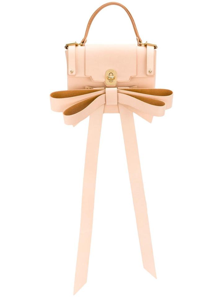 Niels Peeraer Bow Applique Fold Over Backpack - Neutrals