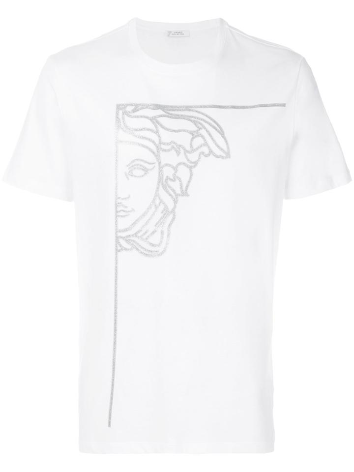 Versace Collection Half Medusa Print T-shirt - White