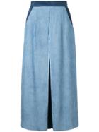 Guild Prime Contrast Cropped Trousers - Blue