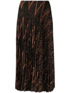 M Missoni Metallic Knit Pleated Skirt - Black