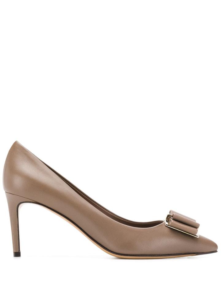 Salvatore Ferragamo Stiletto Classic Pumps - Brown