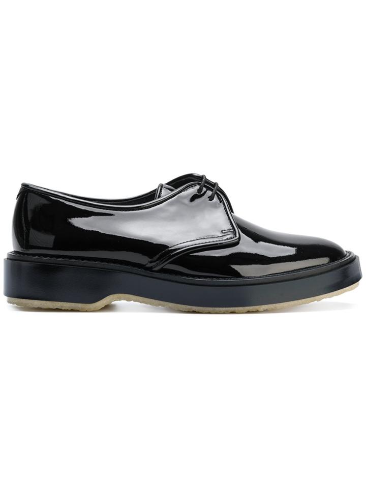 Adieu Paris Patent Derby Shoes - Black