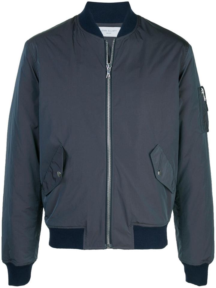 John Elliott Padded Bomber Jacket - Grey