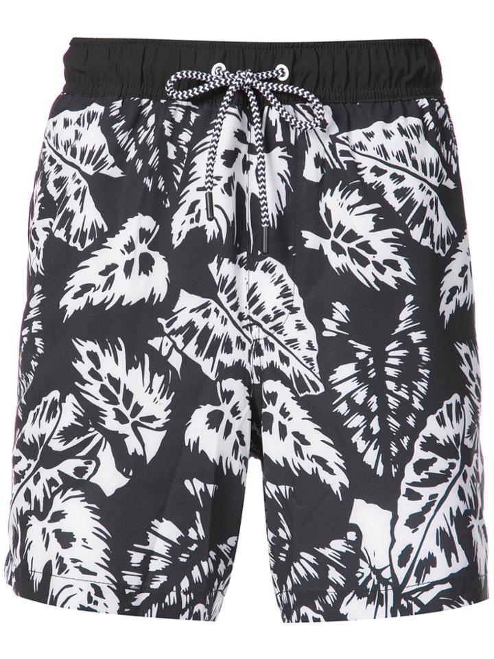 Michael Bastian Printed Shorts - Black
