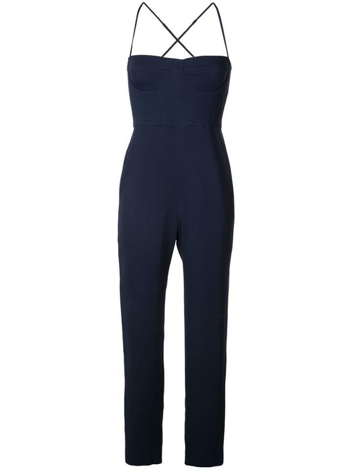 Michelle Mason Bustier Jumpsuit - Black