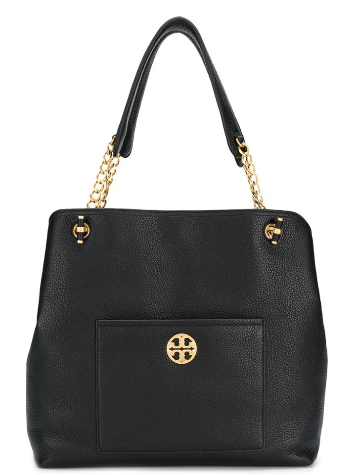 Tory Burch Chain Handle Tote Bag - Black