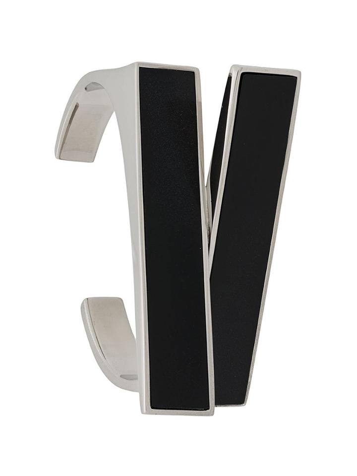 Saint Laurent Rectangular Cuff Bracelet - Silver