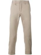 Sophnet. Cropped Chino Trousers, Men's, Size: Large, Nude/neutrals, Cotton/polyurethane