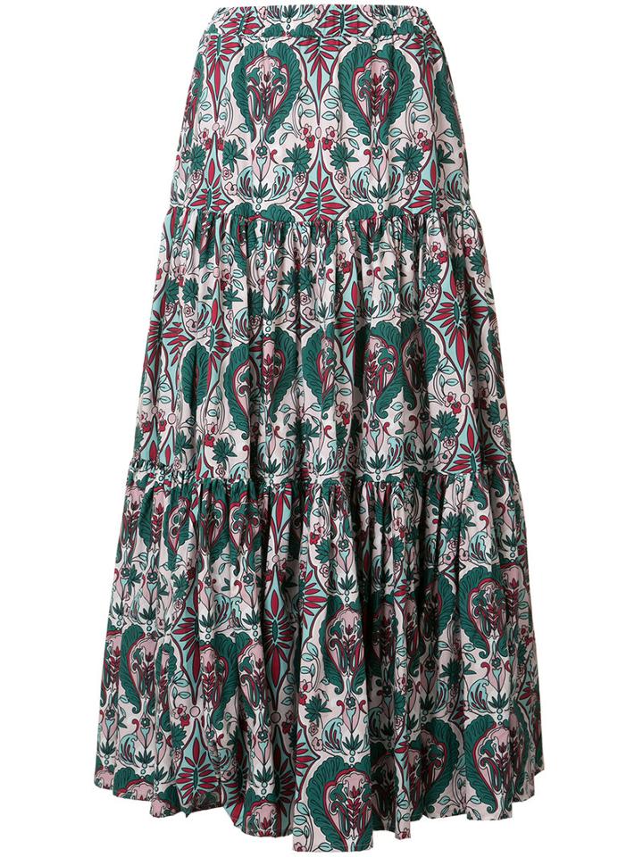 Ladoublej Editions Rosa Big Skirt, Women's, Size: Small, Green, Cotton