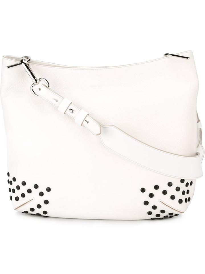 Tod's Black Studded Medium Shoulder Bag