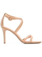 Gianvito Rossi Side Buckle Sandals - Nude & Neutrals