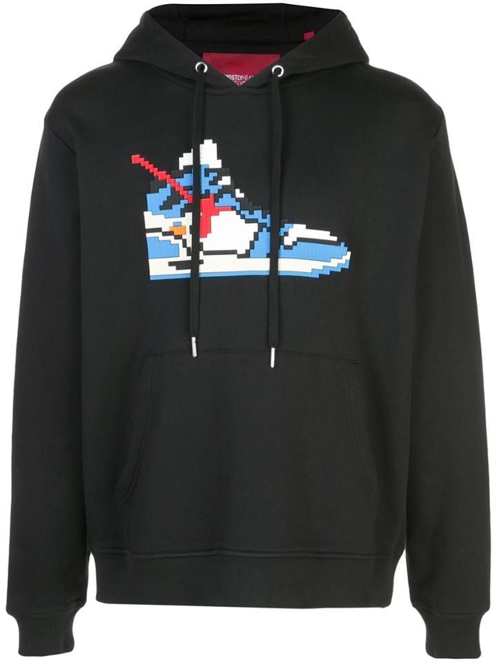 Mostly Heard Rarely Seen 8-bit True Blue Hoodie - Black