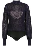Nk Knitted Bodysuit - Purple