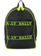 Bally Logo Stripe Backpack - Black