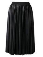 Lanvin Pleated Skirt, Women's, Size: 40, Black, Polyester/polyurethane
