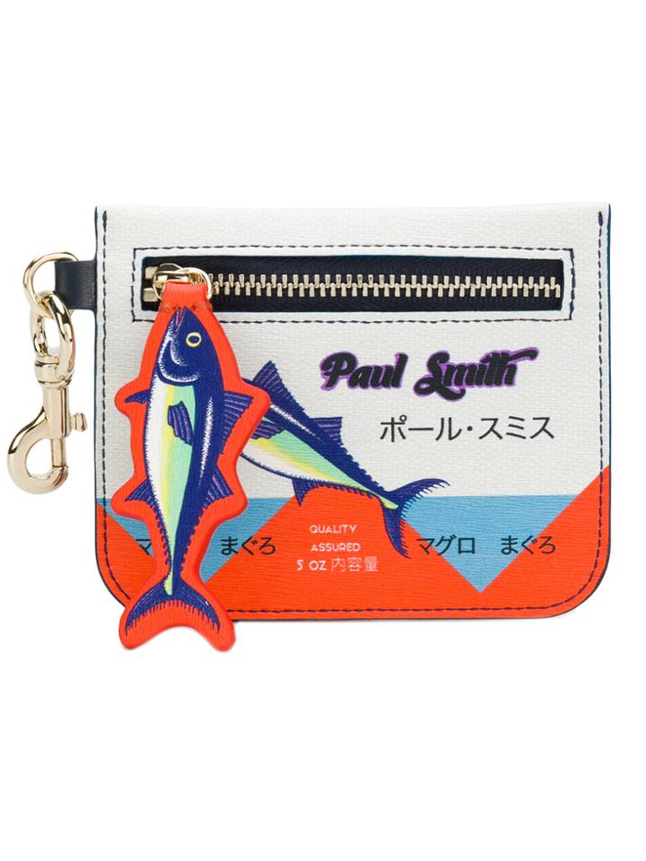 Paul Smith Tuna Print Coin Holder - White