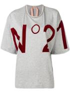 No21 Front Logo Printed T-shirt - Grey