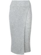 Cashmere In Love Cashmere Capri Knit Skirt - Grey