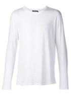 T By Alexander Wang - Long Sleeve T-shirt - Men - Cotton - L, White, Cotton