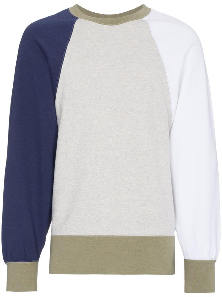 Visvim Big Sleeve Cotton Sweatshirt - Neutrals
