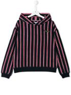 Tommy Hilfiger Junior Stripe Logo Hoodie - Blue