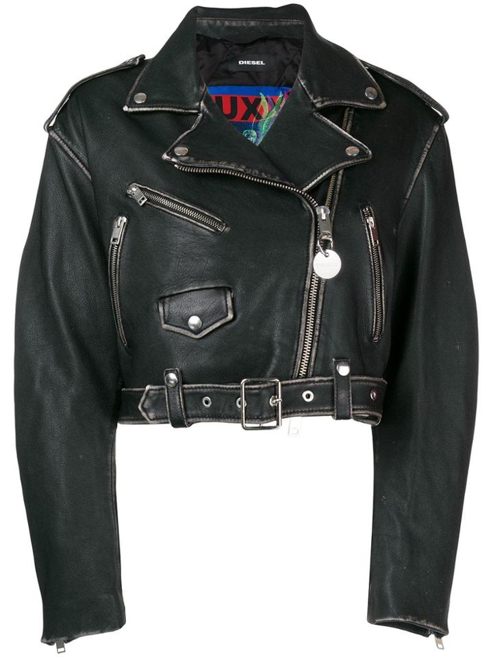Diesel L-helghem Biker Jacket - Black