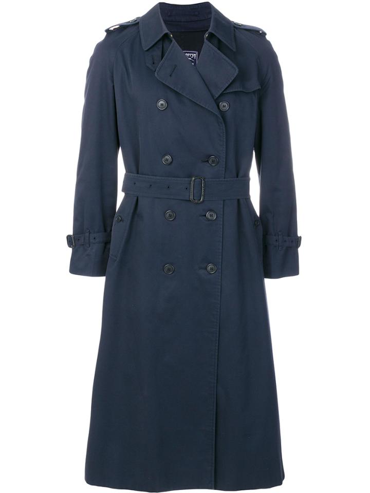 Burberry Vintage Double Breasted Trenchcoat - Blue