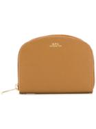 A.p.c. Small Leather Wallet - Brown