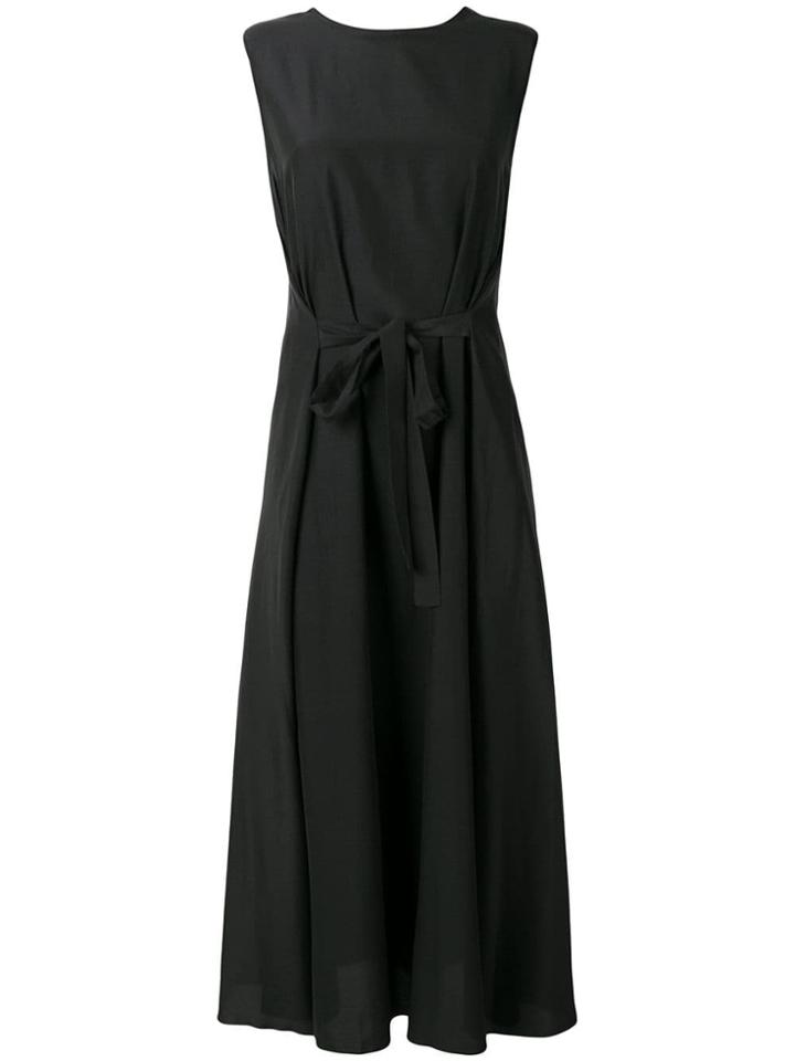 Rochas Bow Tie Midi Dress - Black