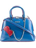 Love Moschino Heart Chain Medium Tote, Women's, Blue
