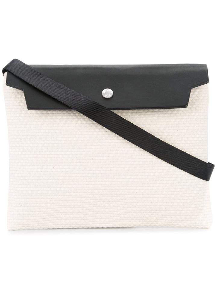 Cabas Flap Shoulder Bag - White