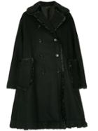 Comme Des Garçons Double-breasted Flared Coat - Black