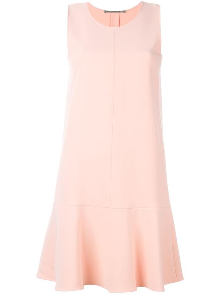 Ermanno Scervino Godet Hem Sleeveless Dress, Women's, Size: 44, Pink/purple, Triacetate/spandex/elastane