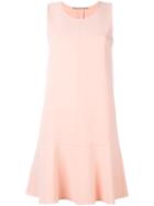 Ermanno Scervino Godet Hem Sleeveless Dress, Women's, Size: 44, Pink/purple, Triacetate/spandex/elastane