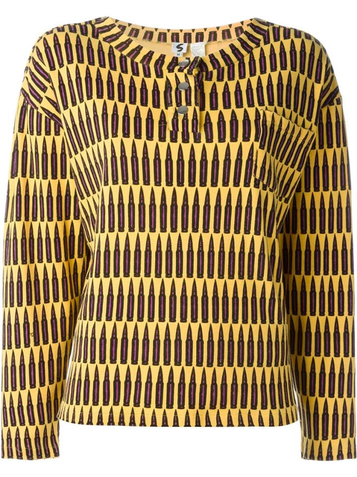 Stephen Sprouse Vintage Bullet-print Sweater - Yellow & Orange