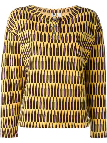 Stephen Sprouse Vintage Bullet-print Sweater - Yellow & Orange