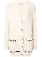 Twin-set Embroidered Butterfly Cardigan - Neutrals