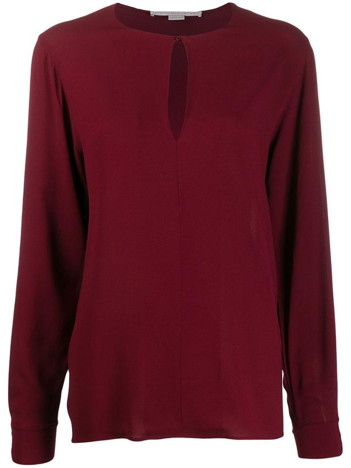 Stella Mccartney Keyhole-detail Blouse - Red