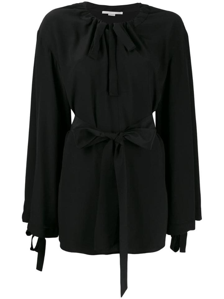 Stella Mccartney Tie Waist Loose-fit Blouse - Black