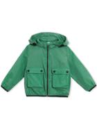 Burberry Kids Hooded Jacket - Green
