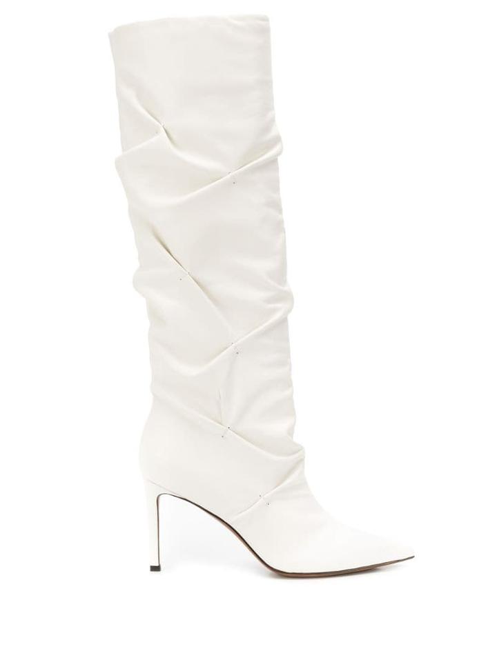 L'autre Chose Knee-high Heeled Boots - White