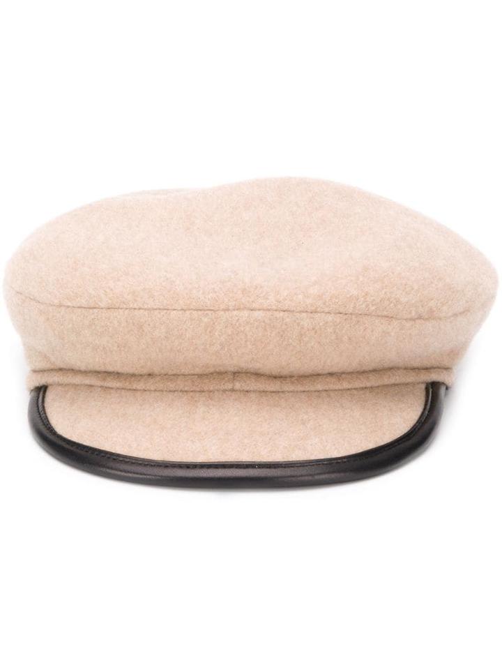 Maison Michel Billy Reversible Beret - Neutrals