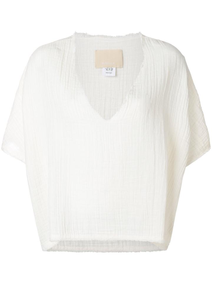 Anaak V-neck Blouse - White